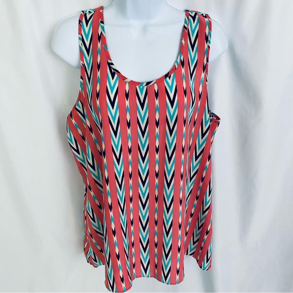 Charming Charlie Sleeveless Blouse Size Large